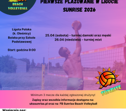 Pierwsze Plażowanie w Ligocie Sunrise...